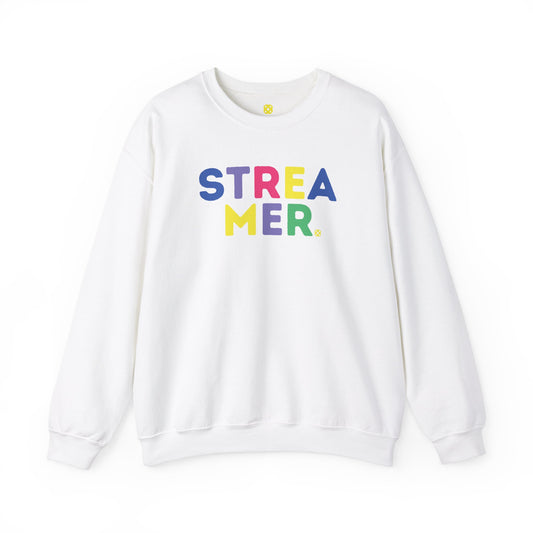 Streamer Crewneck - White