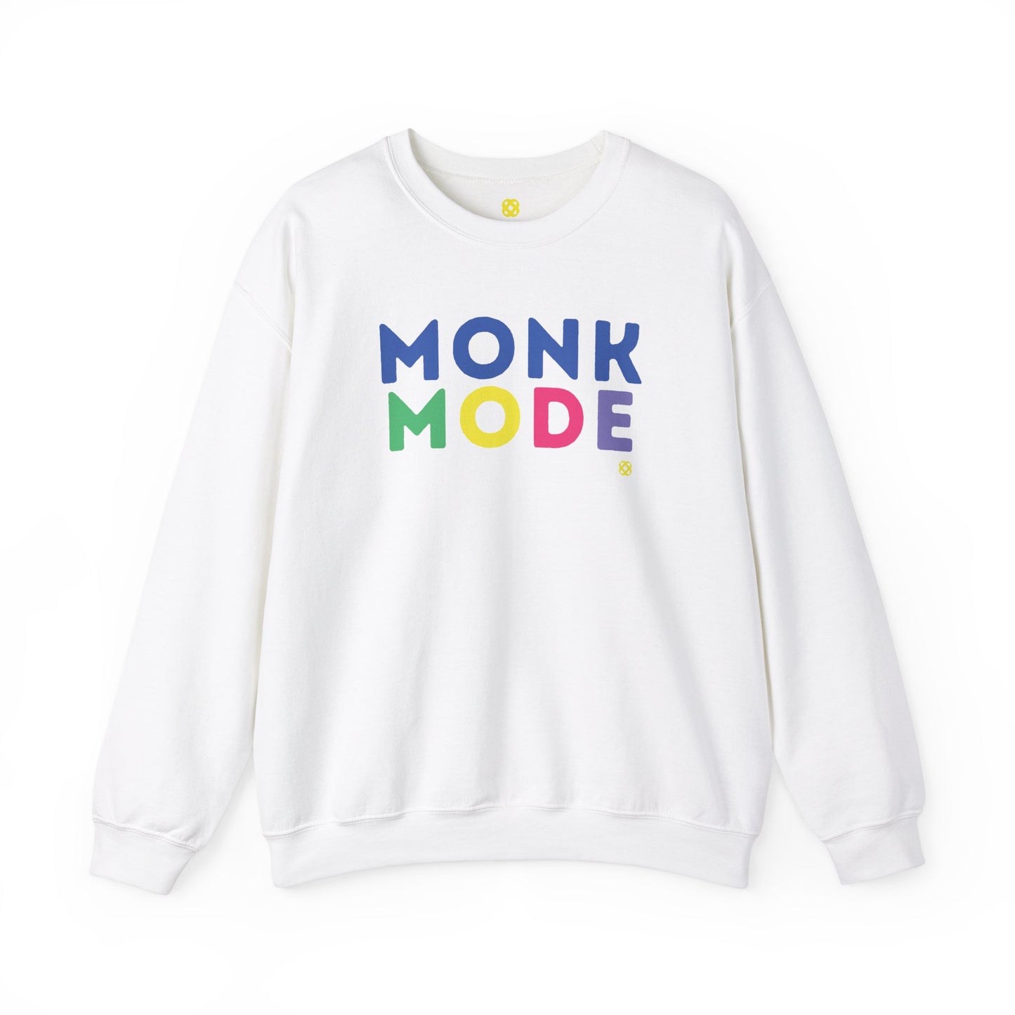 Monk Mode Crewneck - White