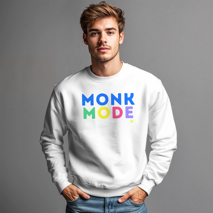 Monk Mode Crewneck - White